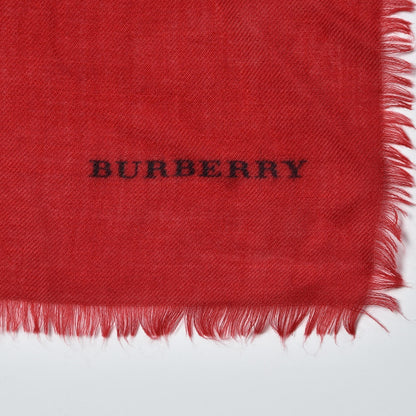 Burberry Cashmere Heart Print Scarf Red 5 of 6