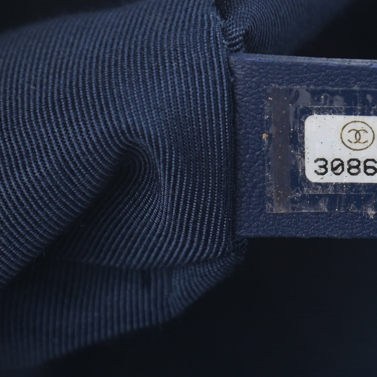 Cotton Canvas Quilted Medium Chanel 19 Flap Navy Blue
