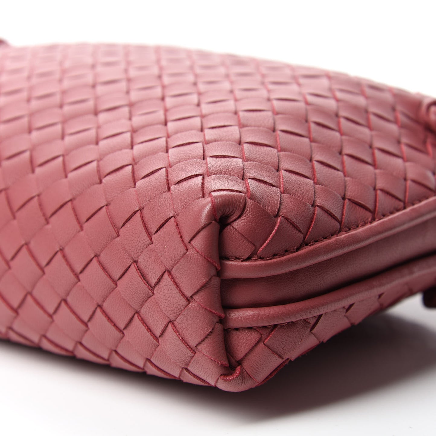Nappa Intrecciato Nodini Crossbody Messenger Rose Pink