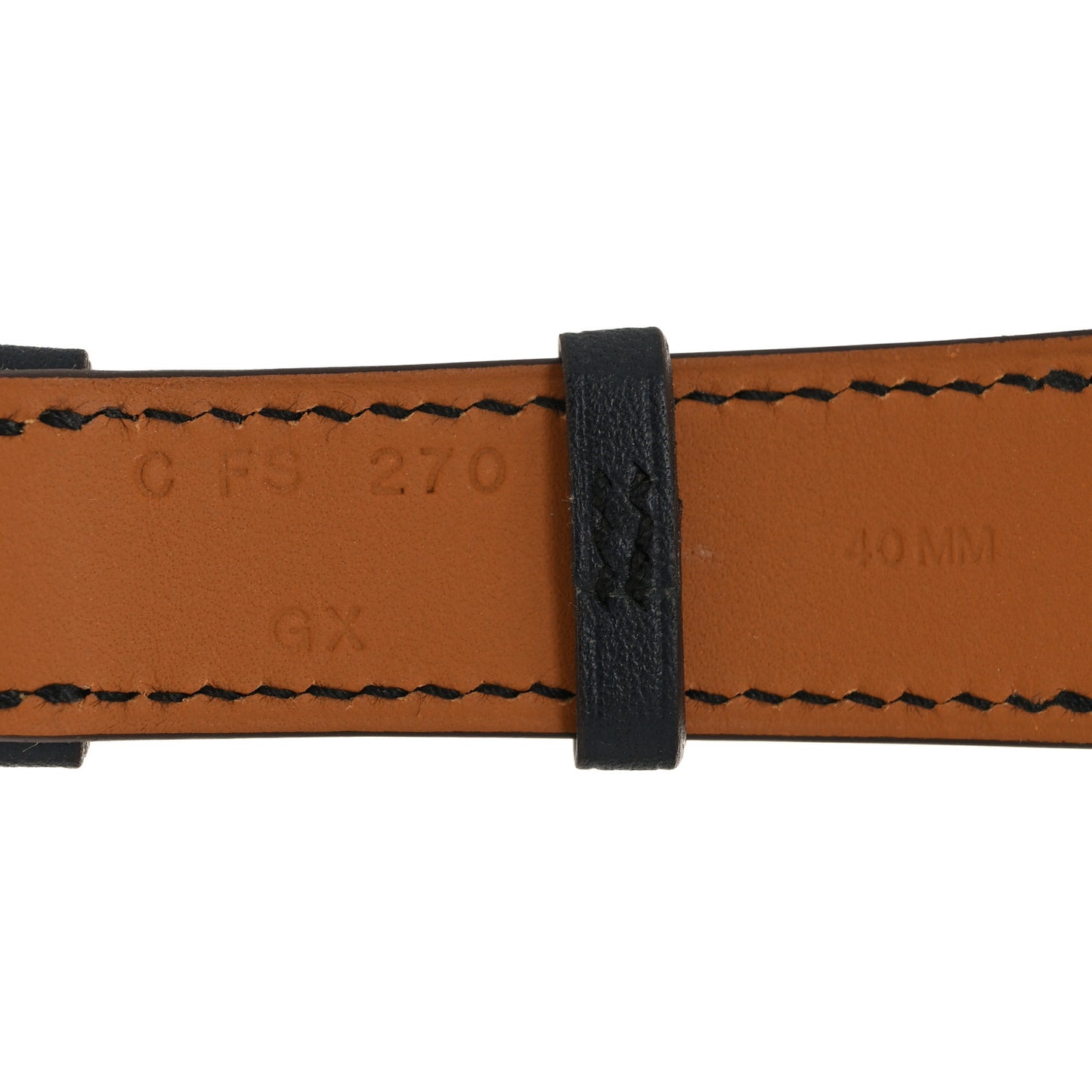 Swift 40mm Apple Watch Double Tour Band Indigo Craie Orange