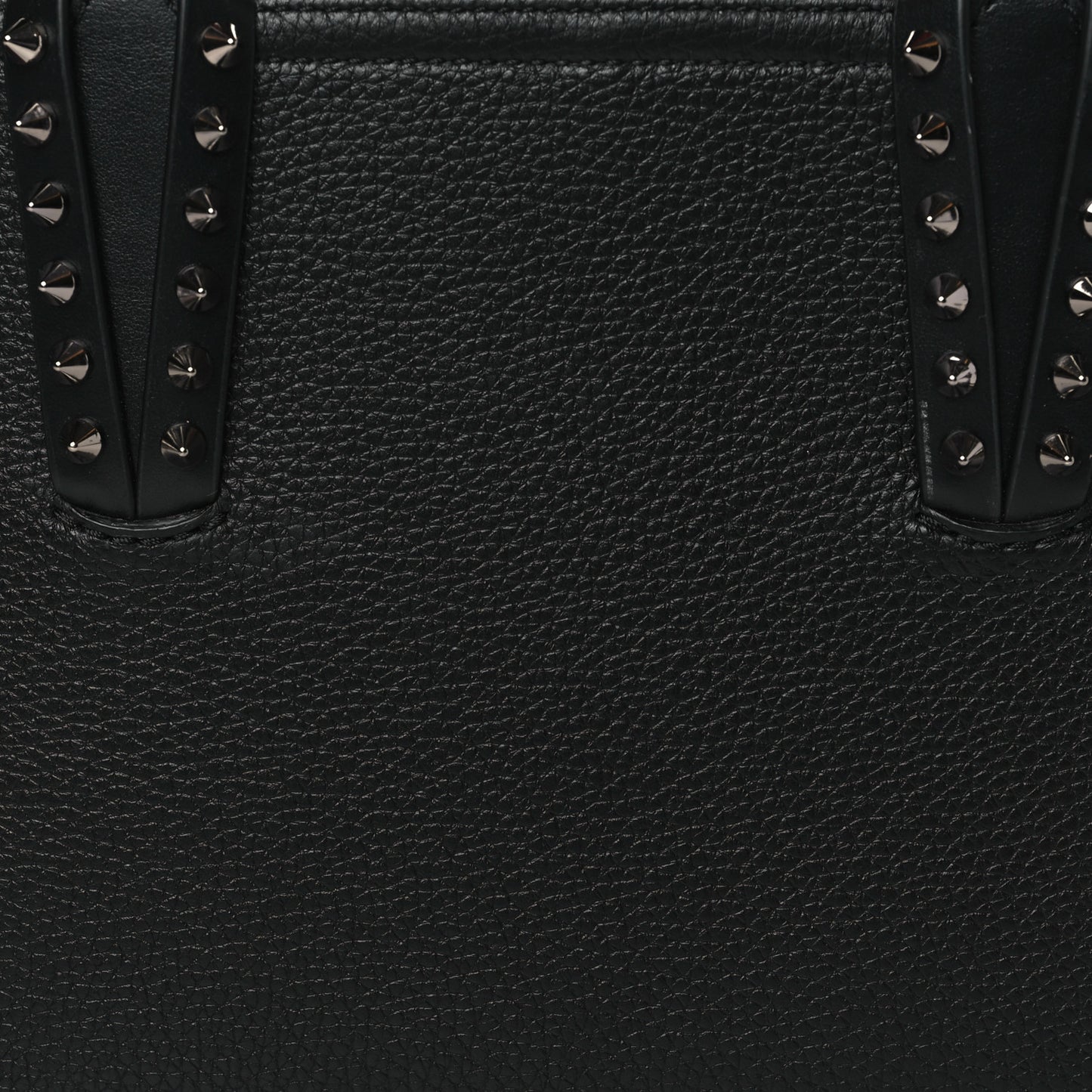 Calfskin Spikes Mini East West Cabata Tote Black