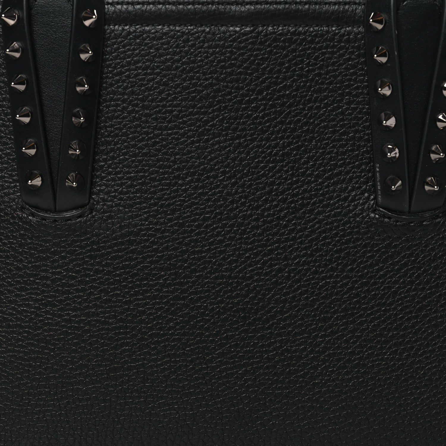 Christian Louboutin Calfskin Spikes Mini East West Cabata Tote Black 8 of 10