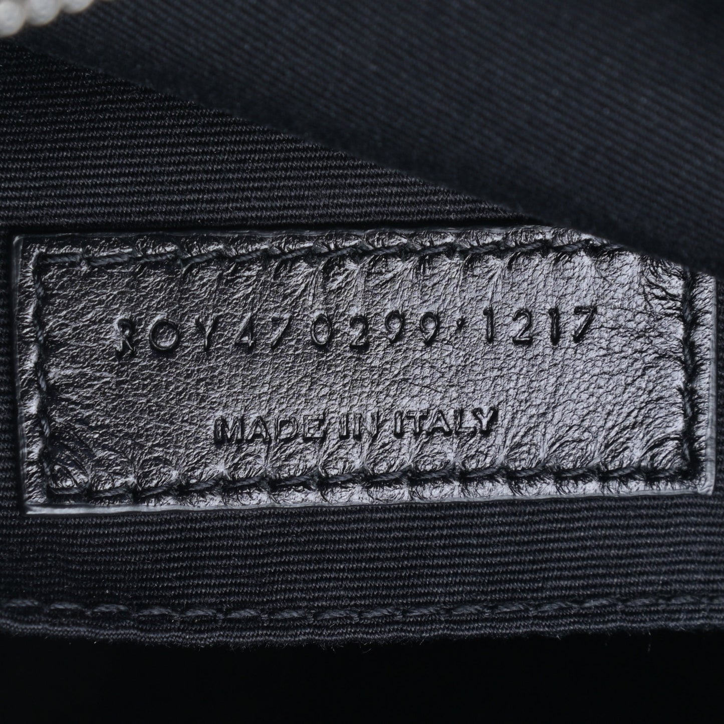 Lambskin Monogram Small Lou Camera Bag Black