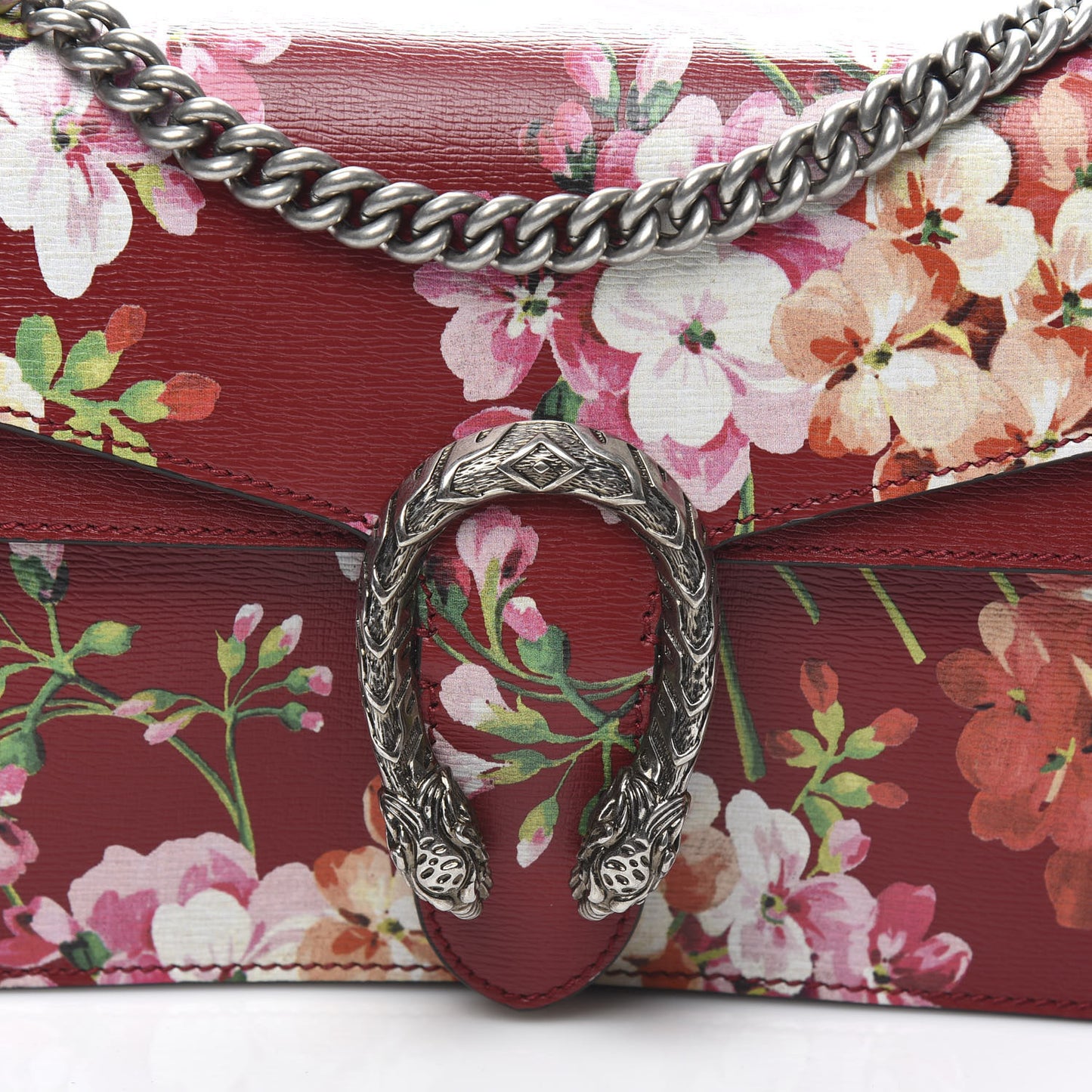 Calfskin Blooms Print Small Dionysus Shoulder Bag Romantic Cherry Multicolor