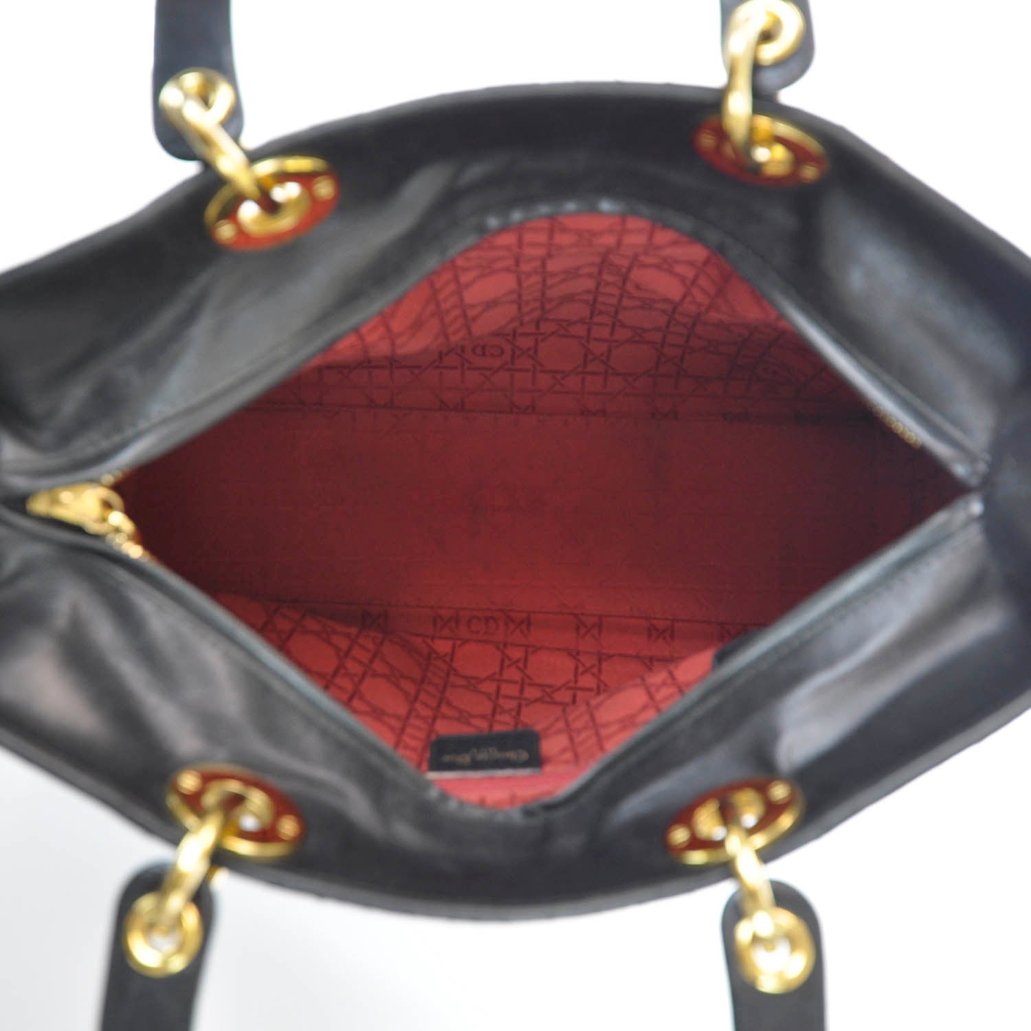 Christian Dior Lambskin Cannage Large Lady Dior Black 12 of 12