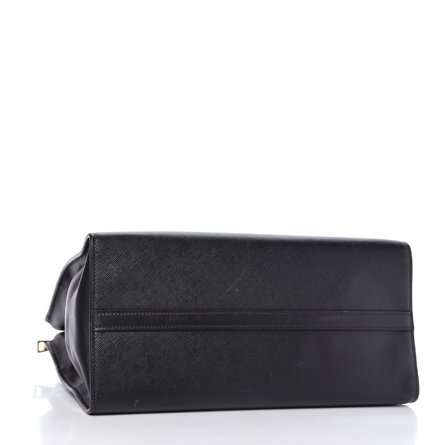 Saffiano City Calfskin Medium Esplanade Tote Black
