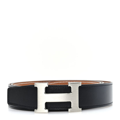 Hermes Box Togo 32mm H Belt 105 42 Black Gold 1 of 4