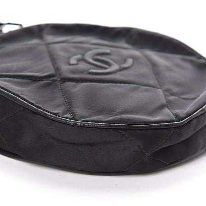 Chanel Satin CC Tassel Crossbody Bag Black 9 of 11