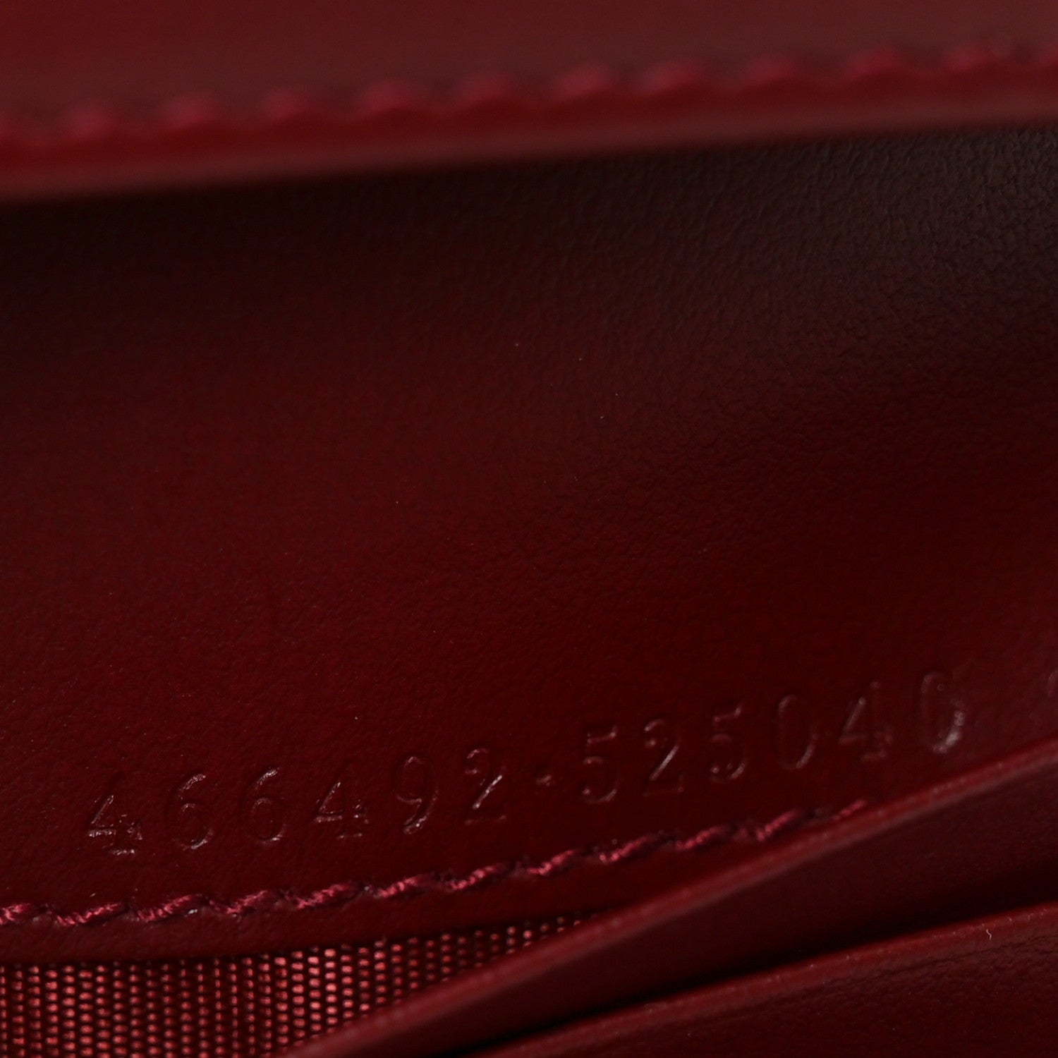 Gucci Calfskin Matelasse GG Marmont Card Case Wallet Rosso Ancora 7 of 8