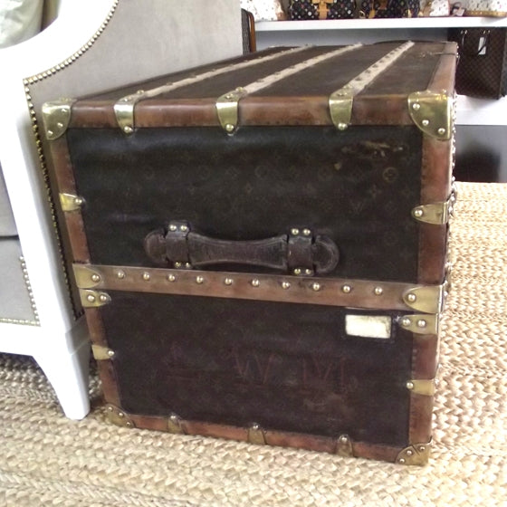 Louis Vuitton Antique WARDROBE Steamer TRUNK 5 of 11