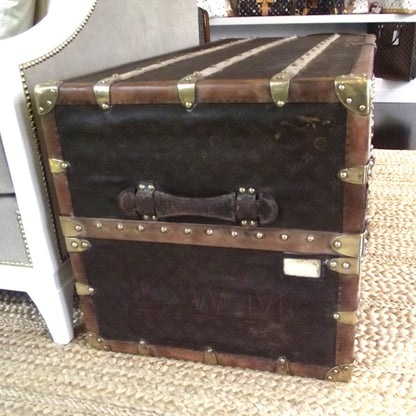 Louis Vuitton Antique WARDROBE Steamer TRUNK 5 of 11