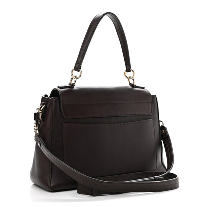 Chloe Calfskin Small Faye Day Shoulder Bag Carbon Brown 2 of 12