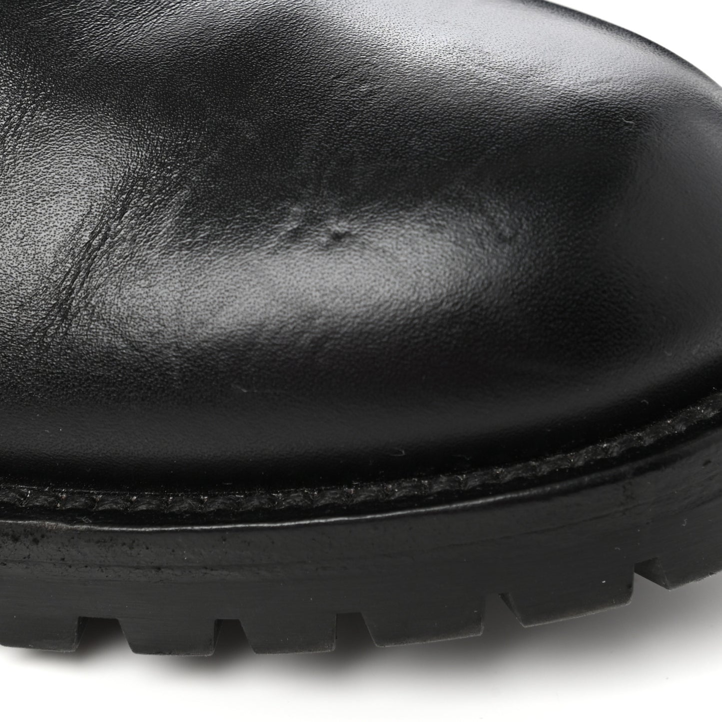 Calfskin Rockstud Beatle Chelsea 20mm Ankle Boots 39 Black