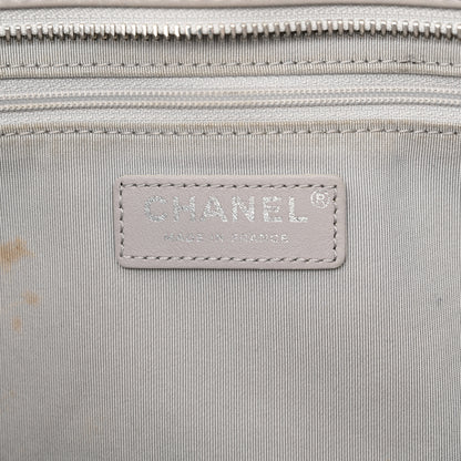 Chanel Calfskin Quilted Ultra Pocket Shopping Tote Grey 6 of 16