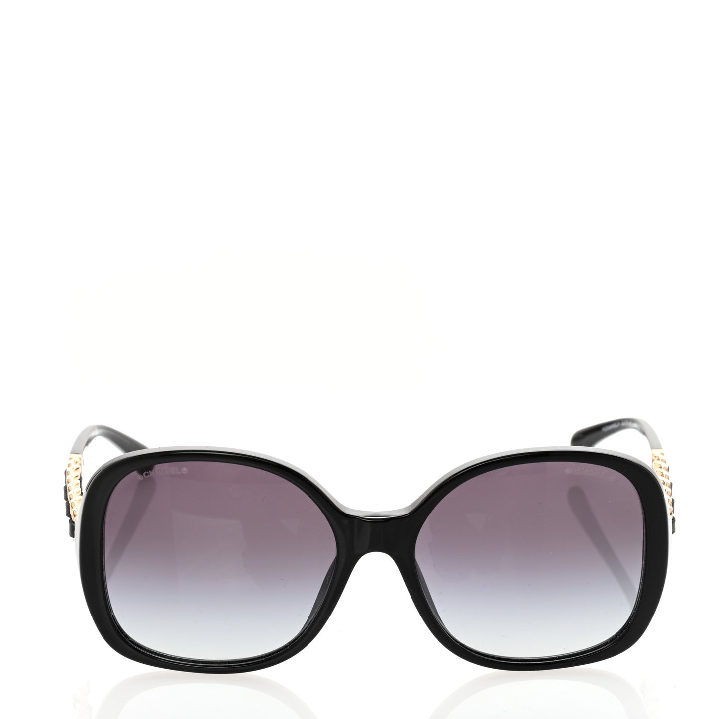 Acetate Chain Sunglasses 5470-Q-A Black
