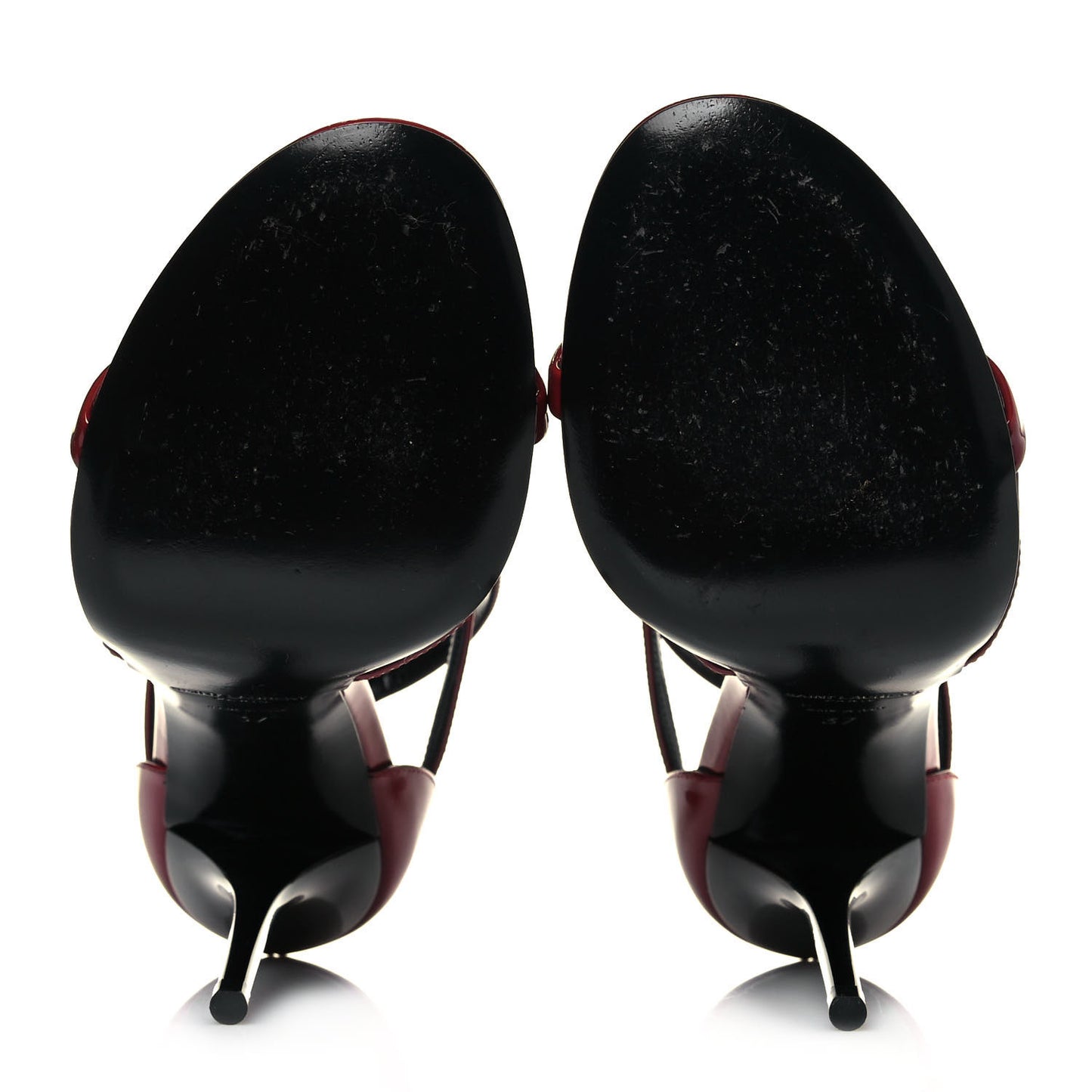 Patent Calfskin Cassandra 100 Sandals 37 Red Laquer
