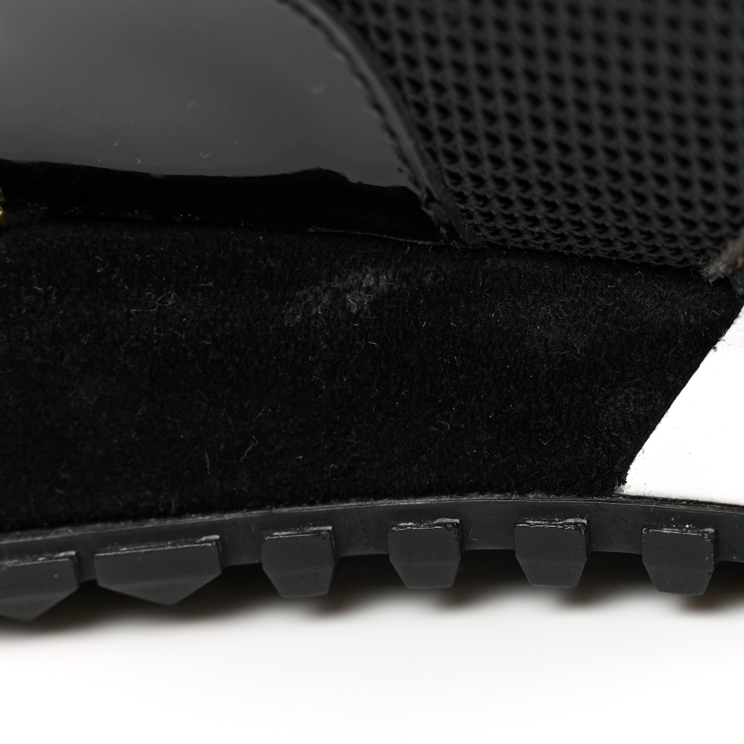 Louis Vuitton Suede Monogram Run Away Sneakers 39 Black 10 of 11
