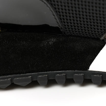 Louis Vuitton Suede Monogram Run Away Sneakers 39 Black 10 of 11