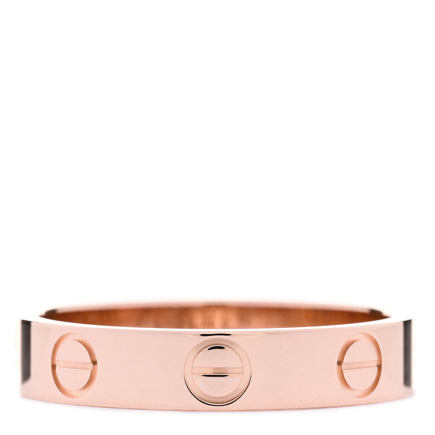 18K Pink Gold 3.5mm LOVE Wedding Band Ring 50 5.25