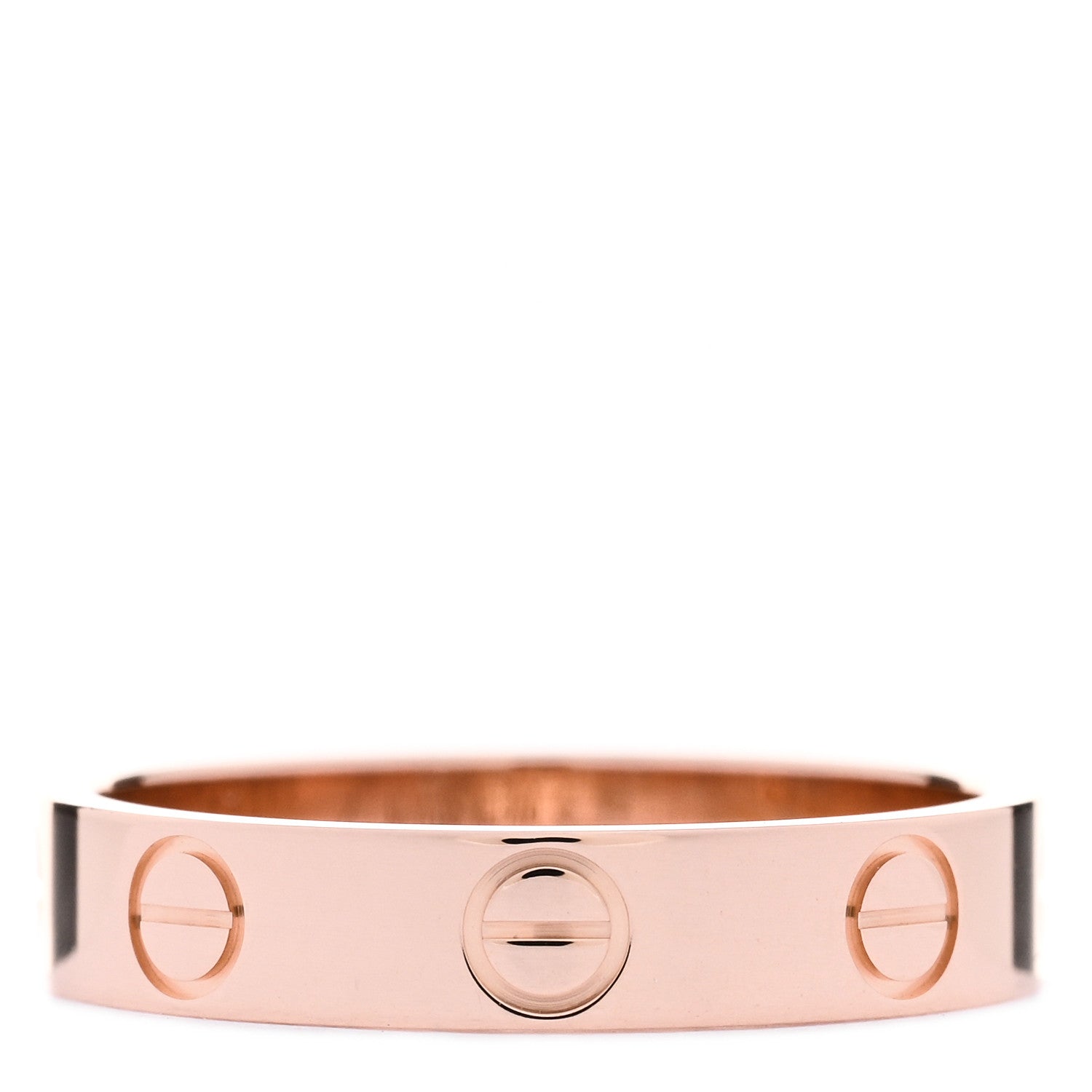 Cartier 18K Pink Gold 3.5mm LOVE Wedding Band Ring 50 5.25 3 of 4