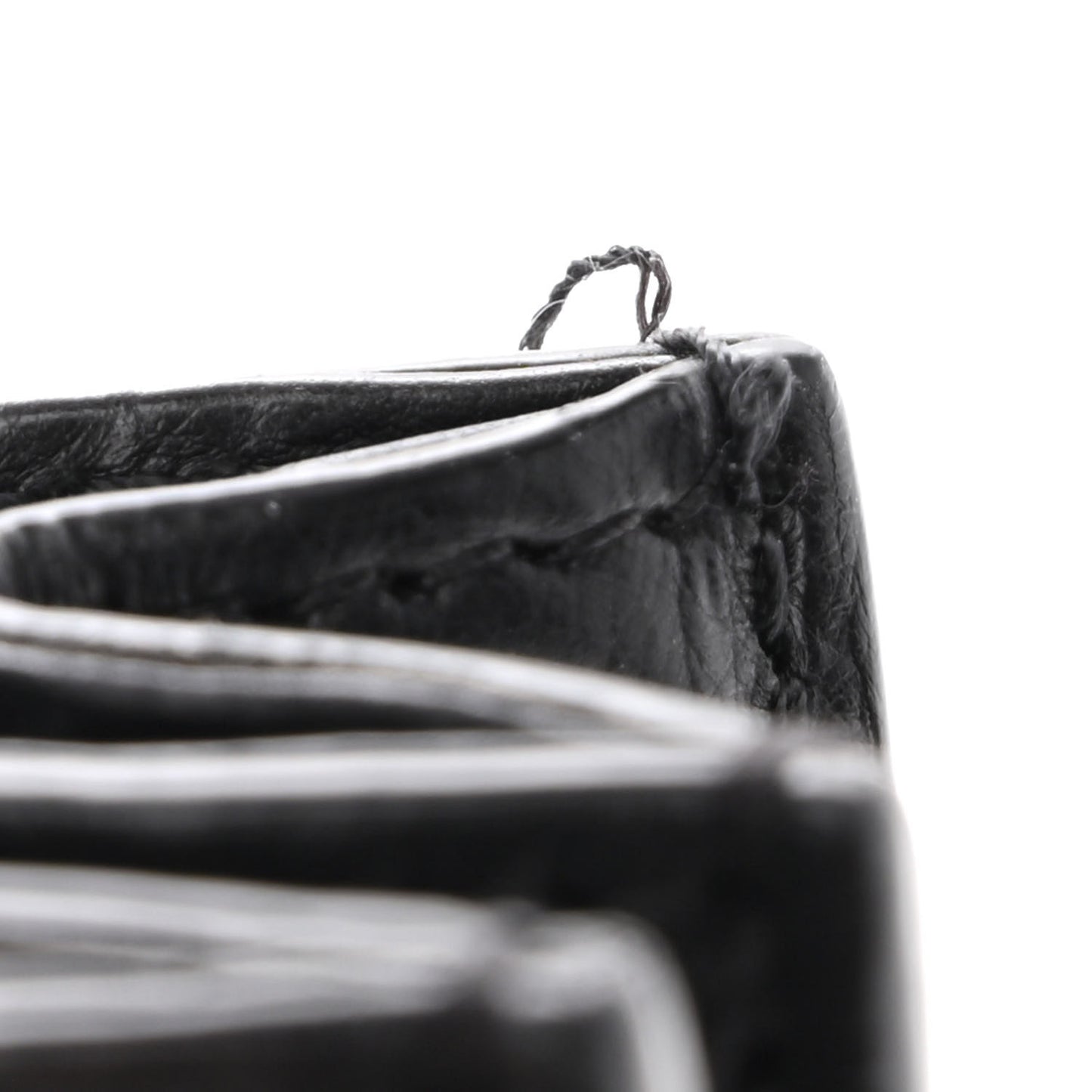 Calfskin CC Phone Holder Crossbody Black