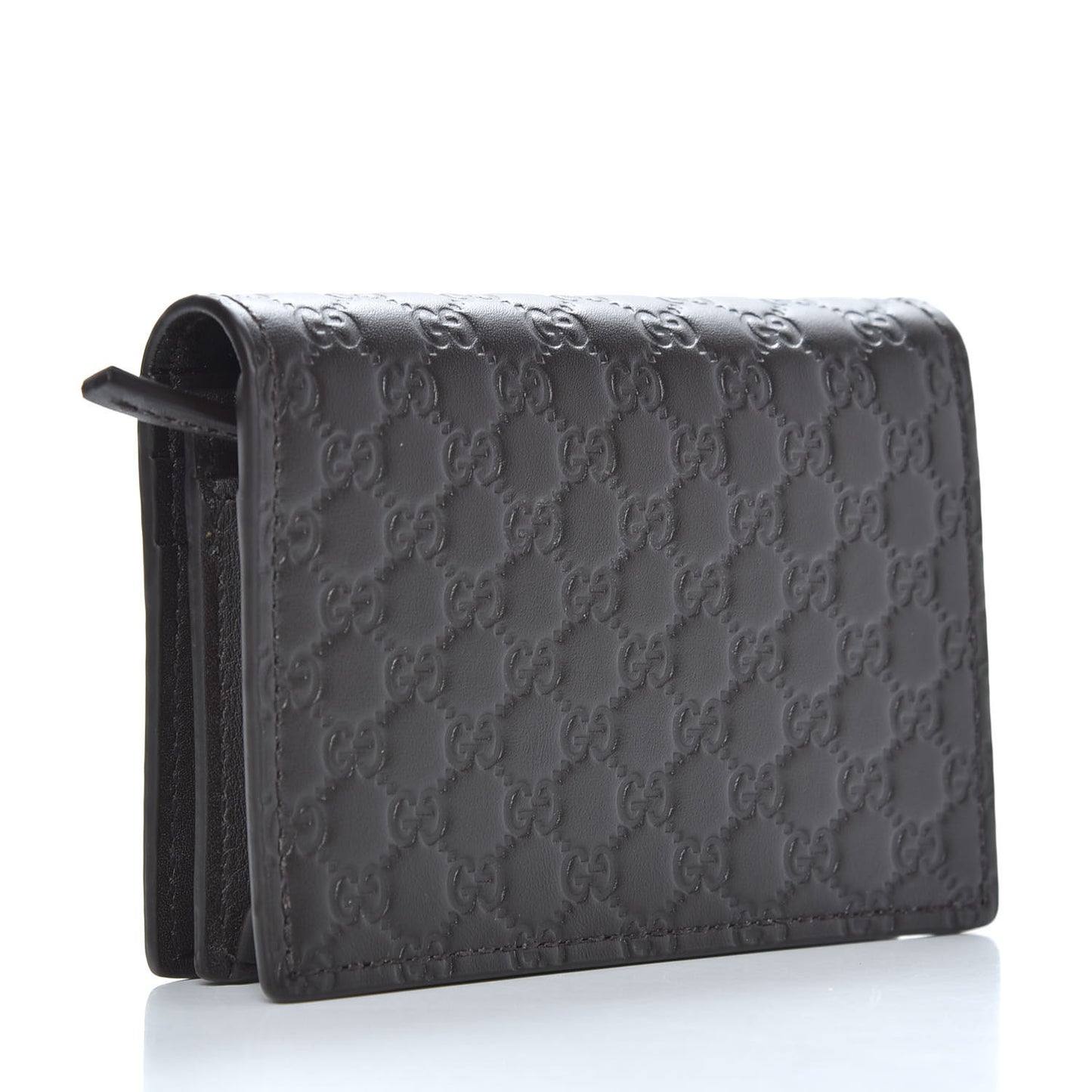 Microguccissima Card Case Wallet Black