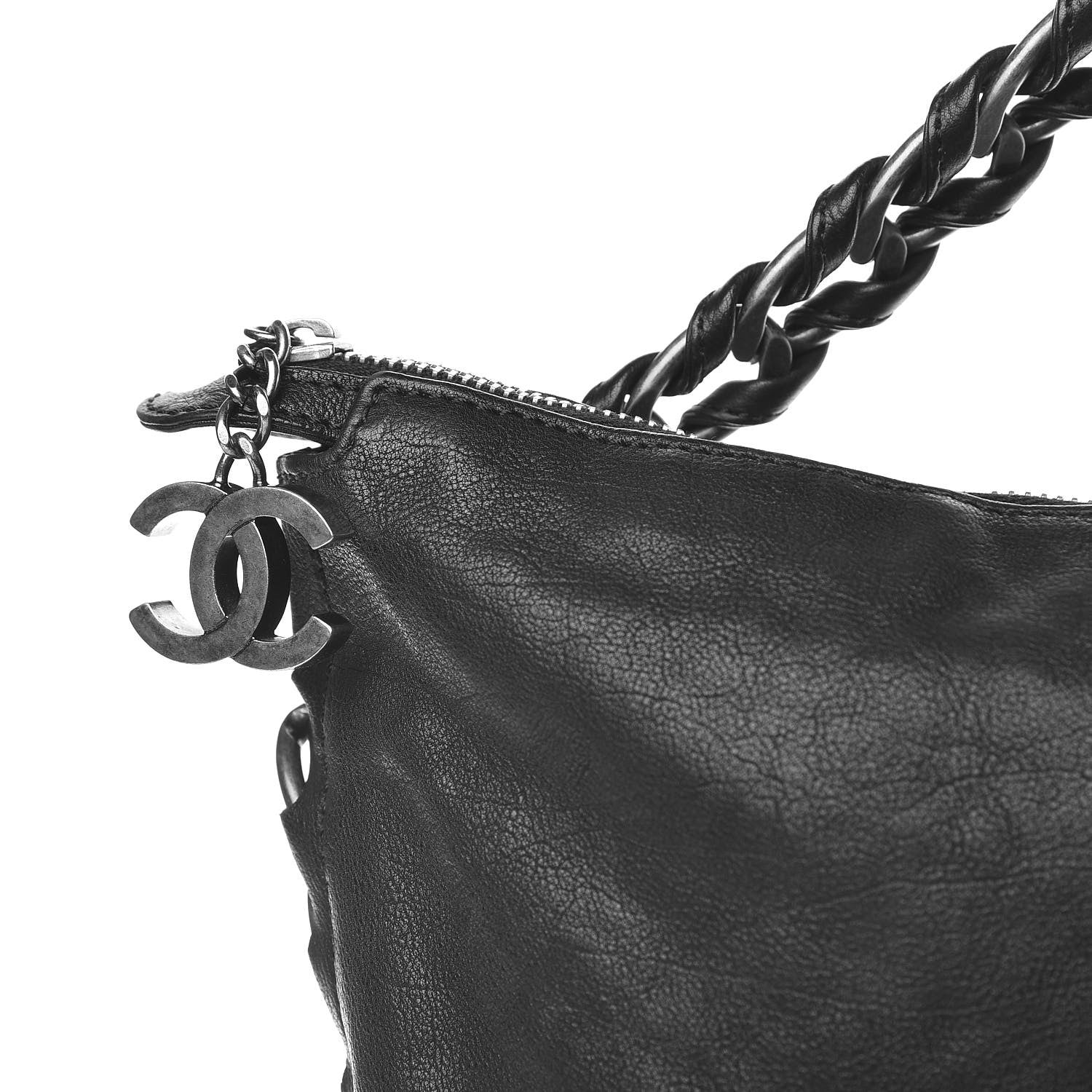 Chanel Calfskin Modern Chain Hobo Black 12 of 12