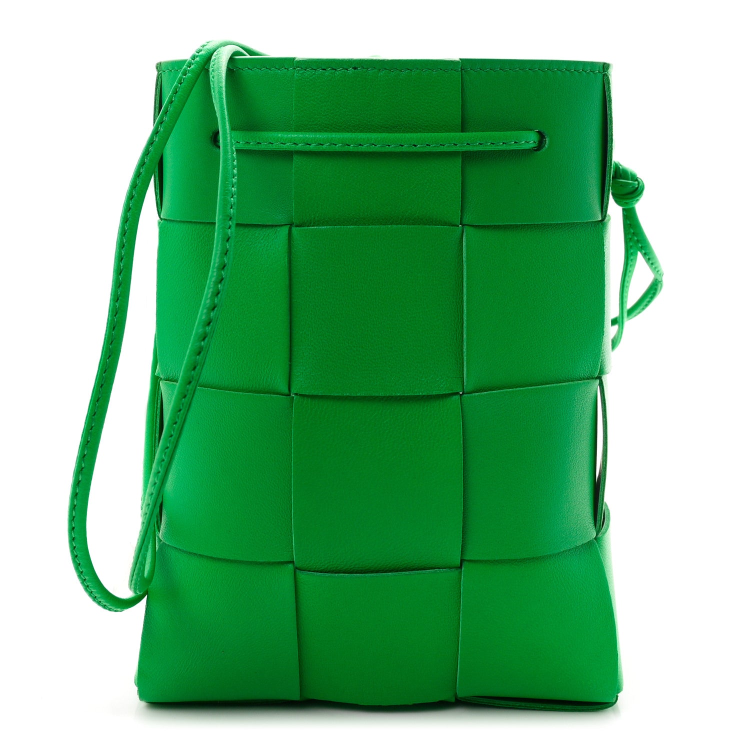 Bottega Veneta Nappa Maxi Intrecciato Small Cassette Bucket Bag Parakeet 1 of 9