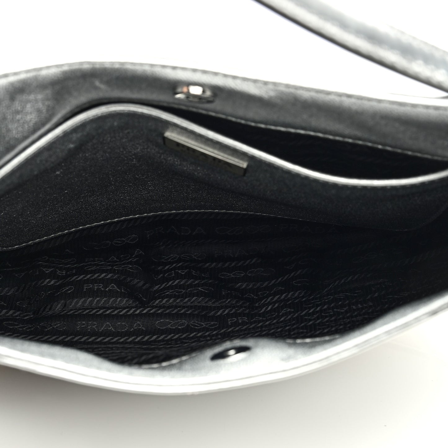 Spazzolato Cleo Shoulder Bag Argento