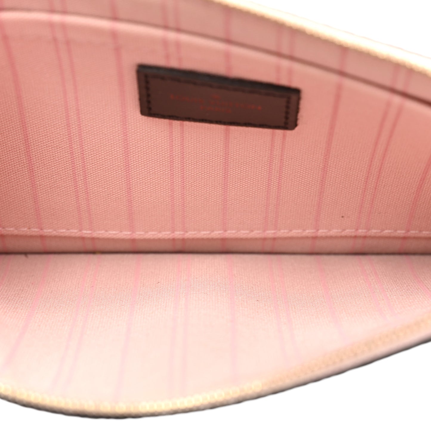 Damier Ebene Neo Neverfull MM Rose Ballerine
