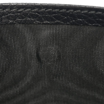 Gucci Pebbled Calfskin Soho Compact Flap Wallet Black 9 of 17