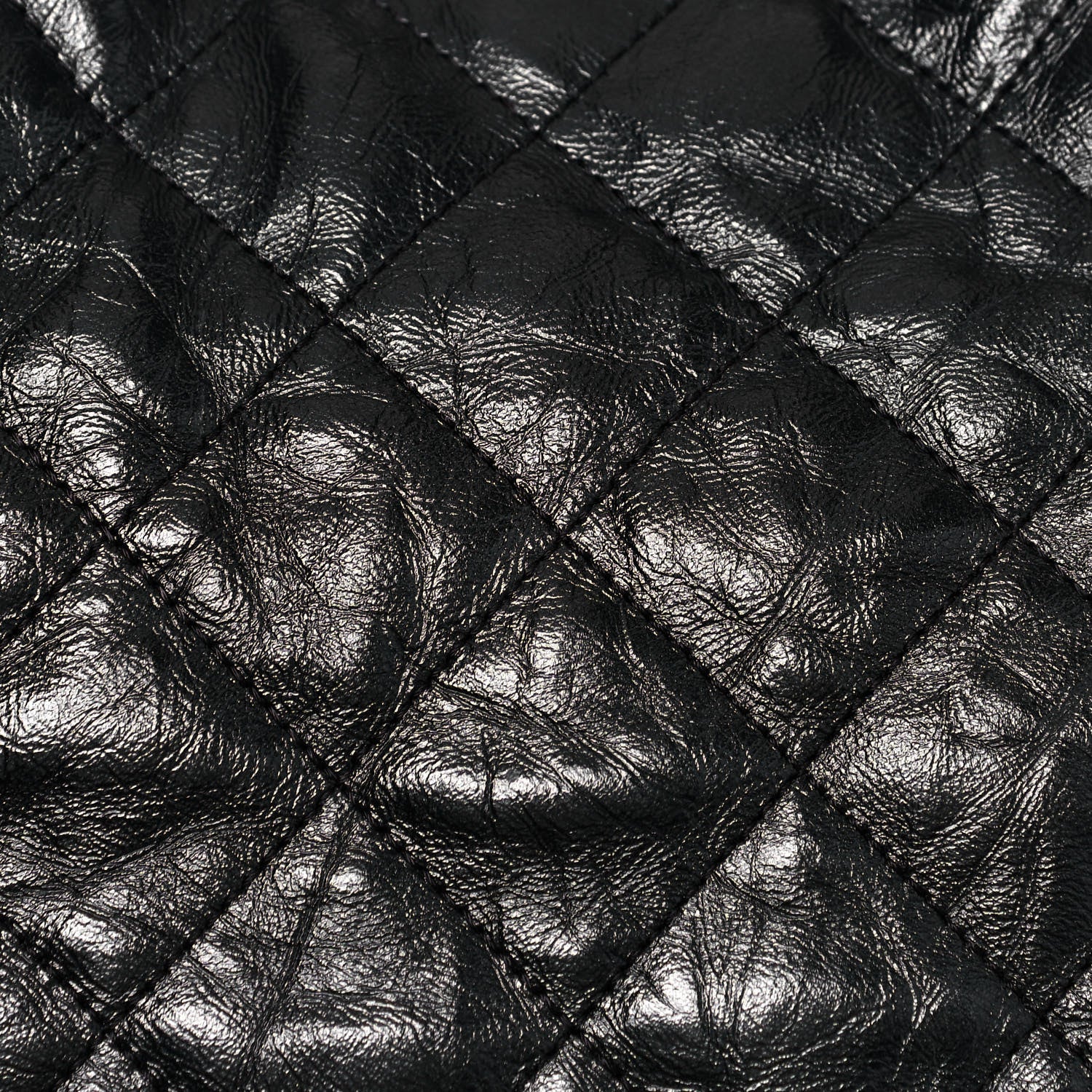 Chanel Metallic Crackled Calfskin Quilted Medium Big Bang Hobo Black 8 of 14