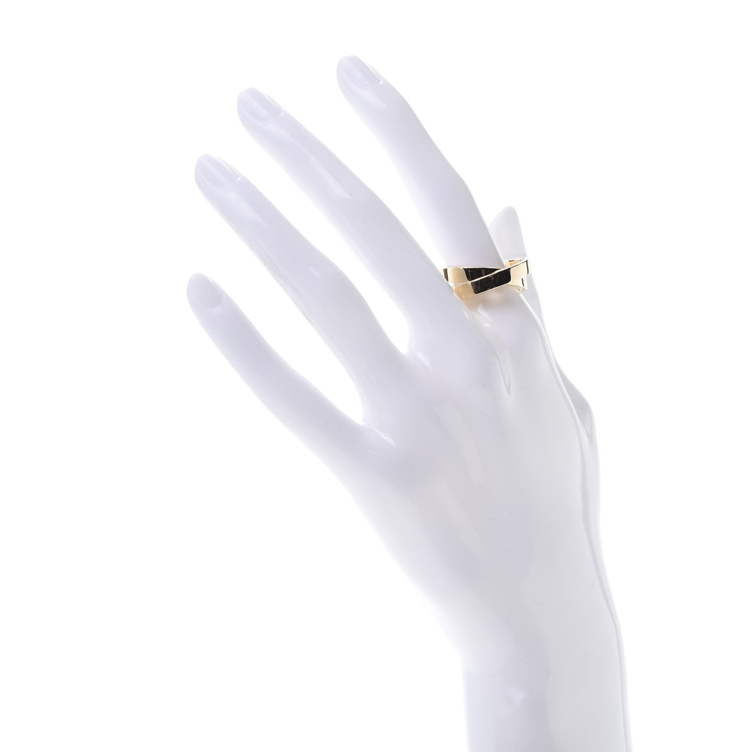 Cartier 18K Yellow Gold 9mm Paris Nouvelle Vague Ring 55 7.25 2 of 6