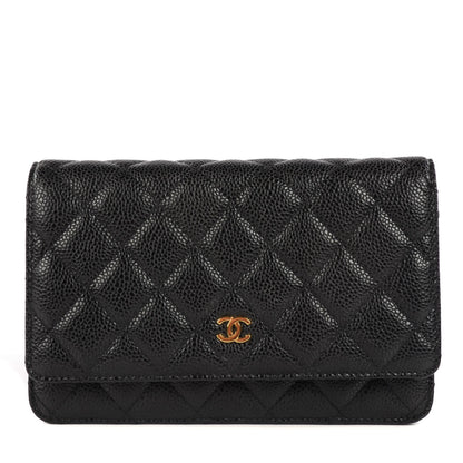 Chanel Caviar Quilted Wallet On Chain WOC Black 1 of 8
