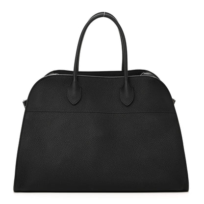The Row Matte Grained Calfskin Soft Margaux 15 Black 1 of 9