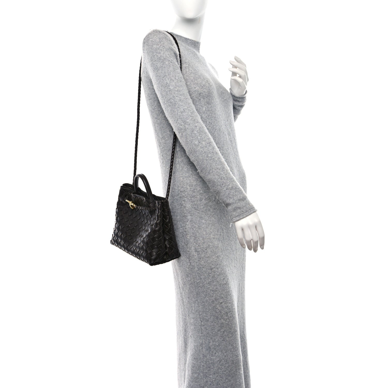 Bottega Veneta BOTTEGA VENETA Nappa Intrecciato Small Andiamo Shoulder Bag Fondant 2 of 10