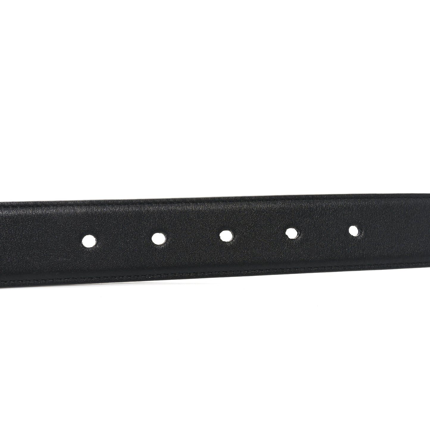 Smooth Calfskin Monogram Square Buckle Belt 75 30 Black