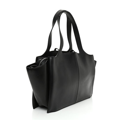 Celine Smooth Calfskin Small Tri-Fold Shoulder Bag Black 3 of 10