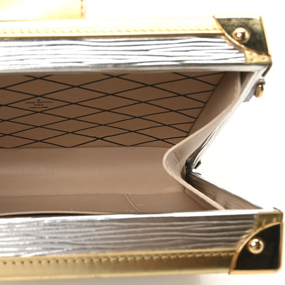 Louis Vuitton Metallic Epi Petite Malle Silver 5 of 9