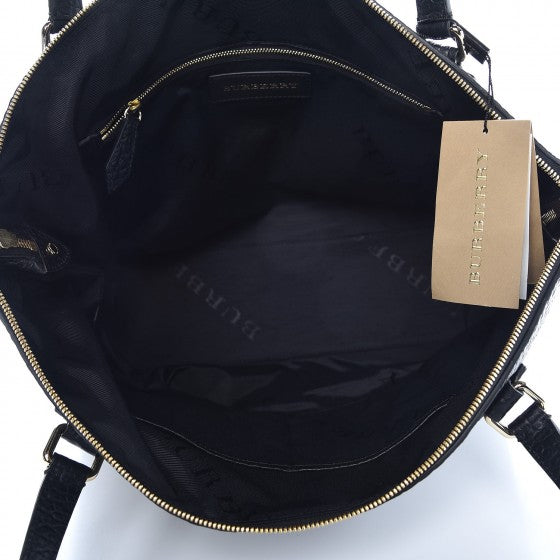 Burberry Signature Grain Calfskin Medium Welburn Tote Black 5 of 8