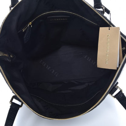 Burberry Signature Grain Calfskin Medium Welburn Tote Black 5 of 8