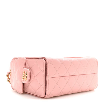 Chanel Caviar Quilted Mini Chanel 25 Handbag Pink 4 of 11