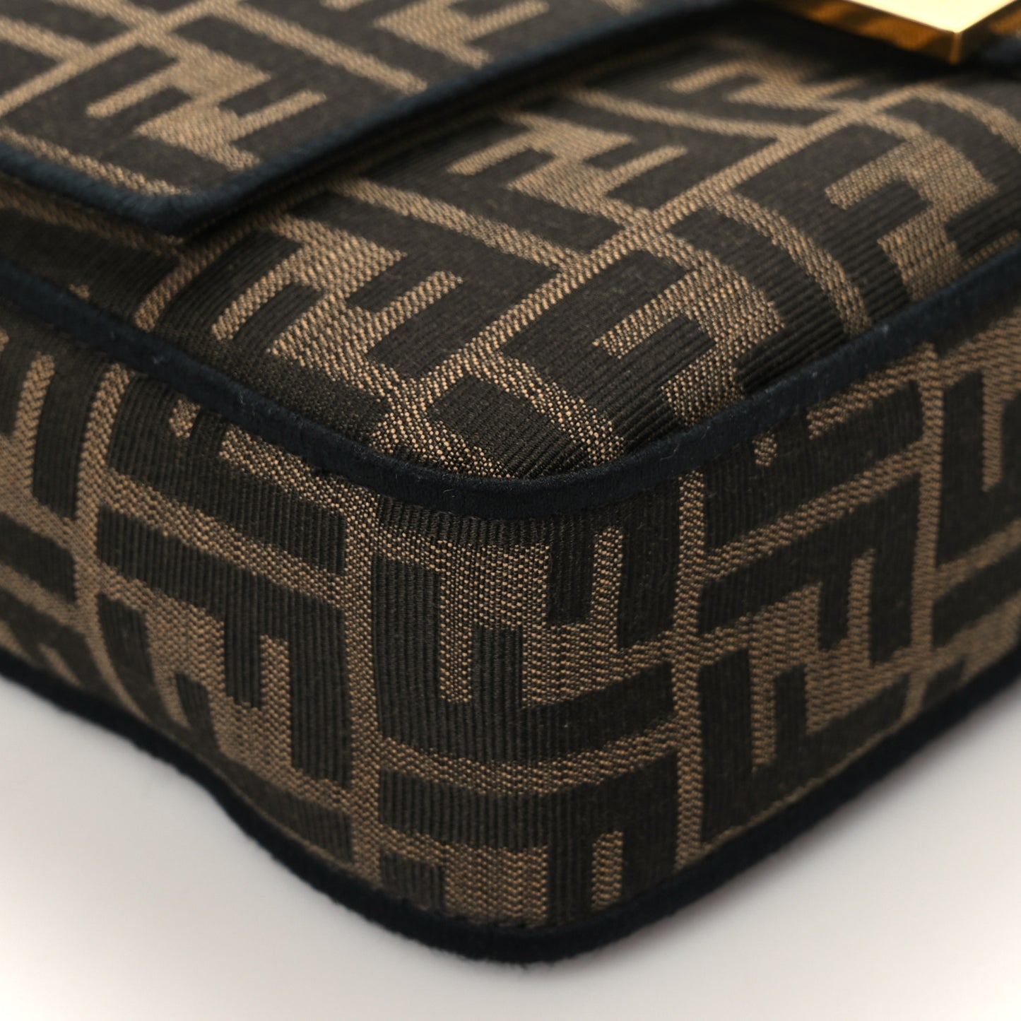 Fabric Jacquard FF 1974 Medium Baguette Tobacco Moro Black
