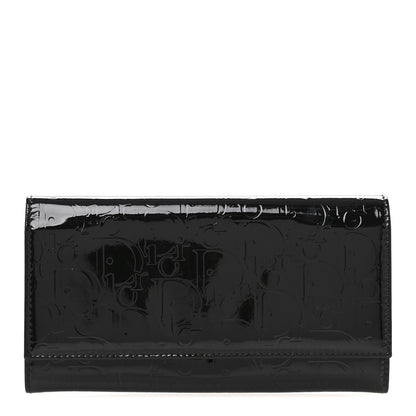 Christian Dior Patent Ultimate Rendez-vous Chain Wallet Black 1 of 10