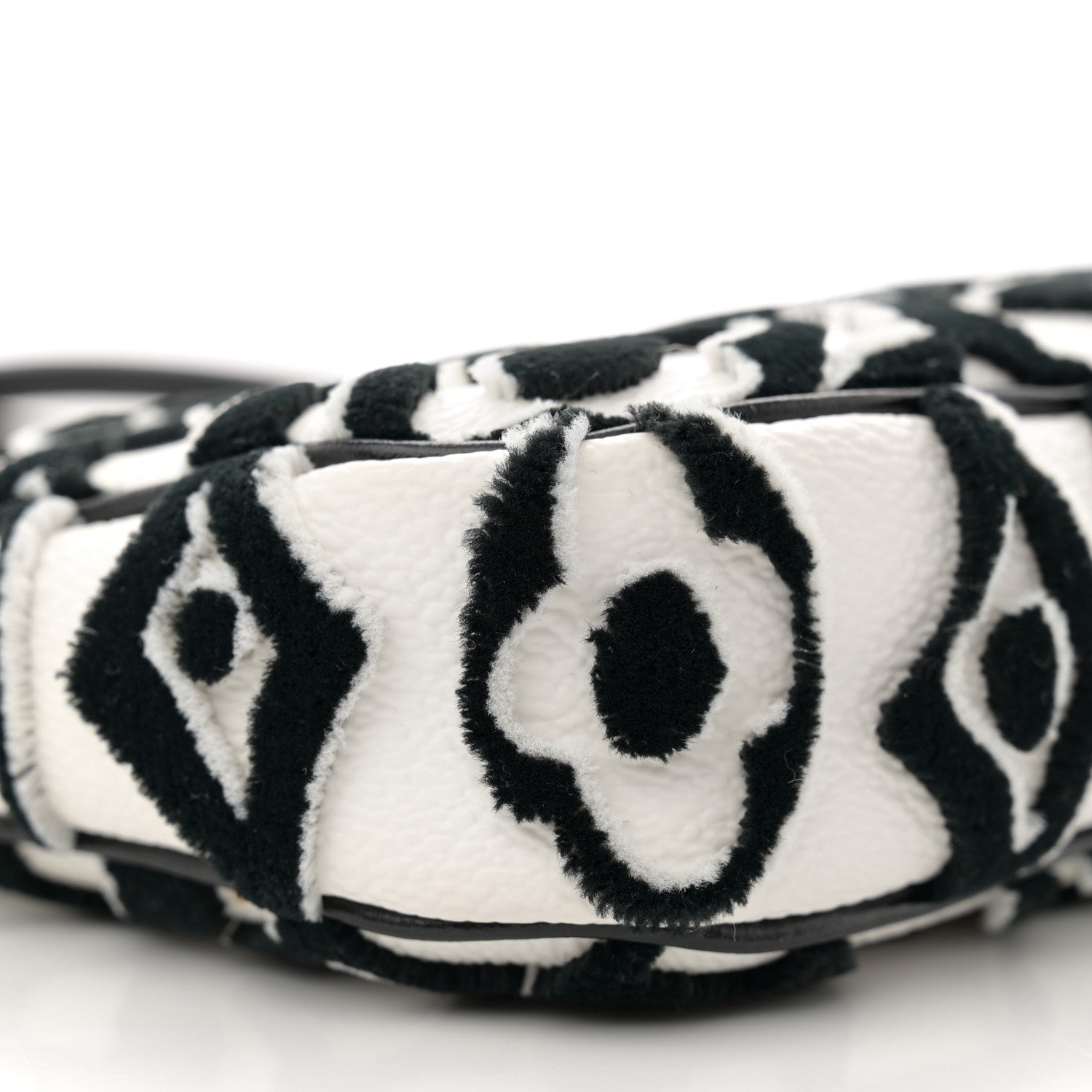 Louis Vuitton X UF Tufted Monogram Pochette Accessories White Black 9 of 11
