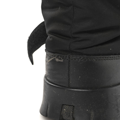 Prada Re-Nylon Gabardine Rubber Triangle Logo Mens Padded Snow Boots 8.5 Black 7 of 7