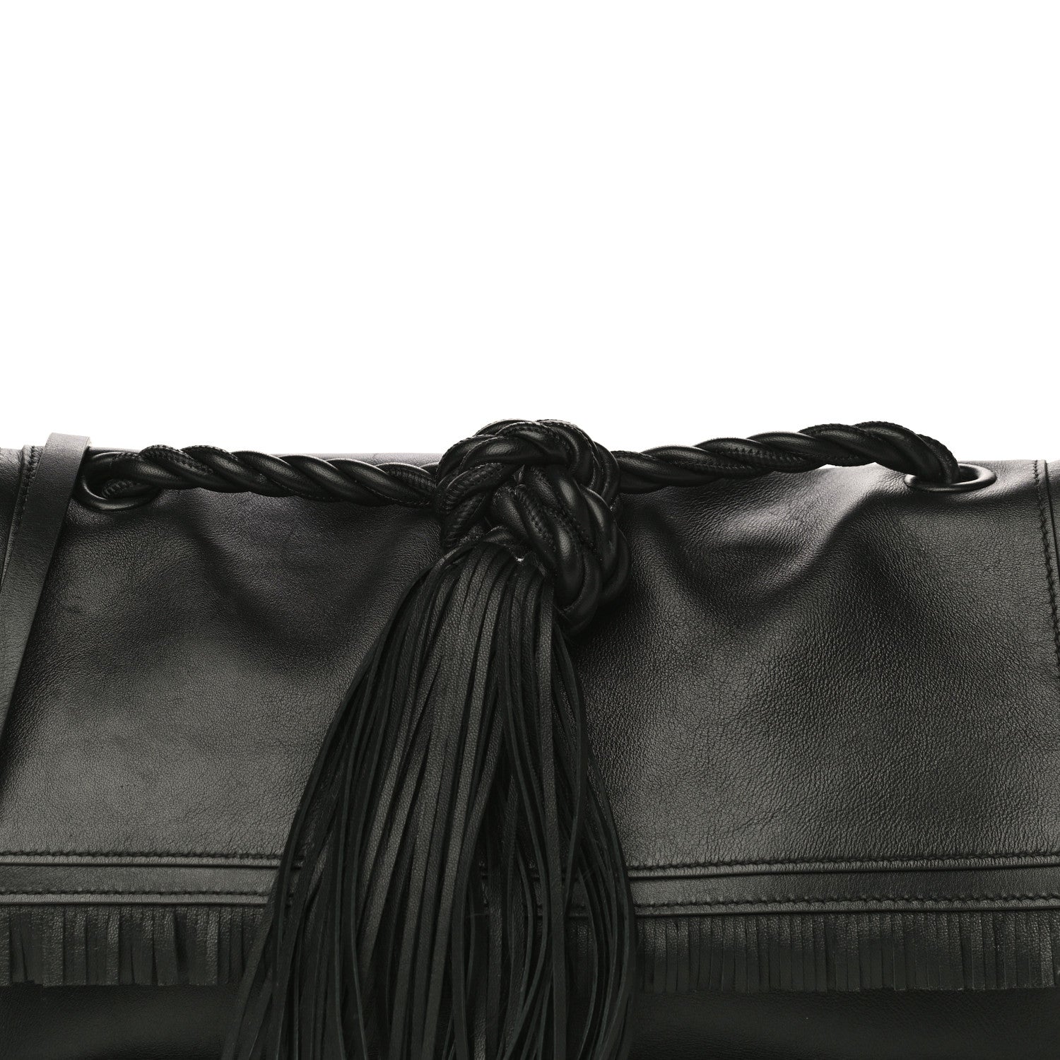Valentino Garavani Calfskin The Rope Crossbody Bag Black 7 of 42