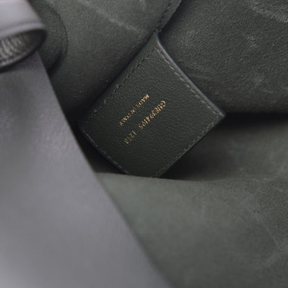 Saint Laurent Calfskin Large Shopping Tote Dark Green 7 of 12