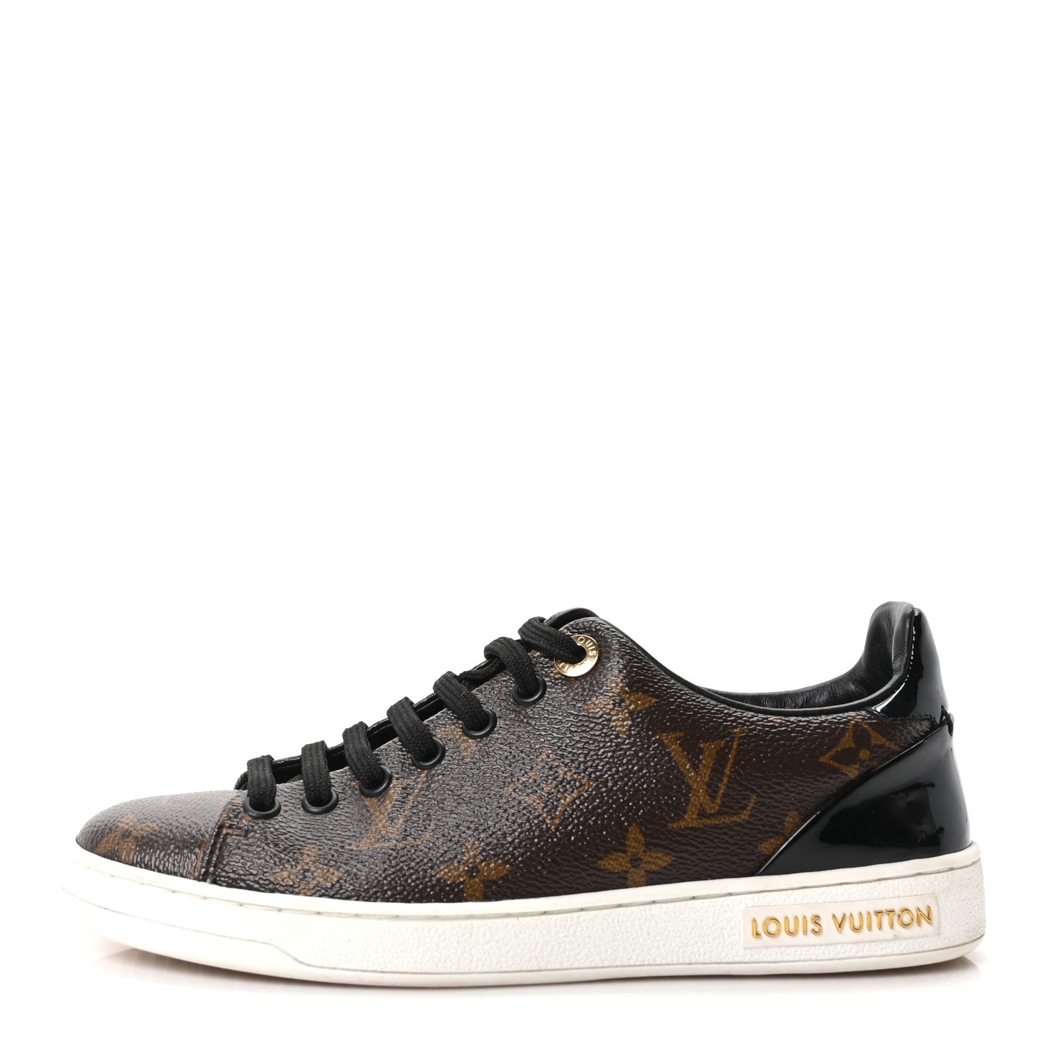 Louis Vuitton Patent Monogram Frontrow Sneakers 35 1 of 9