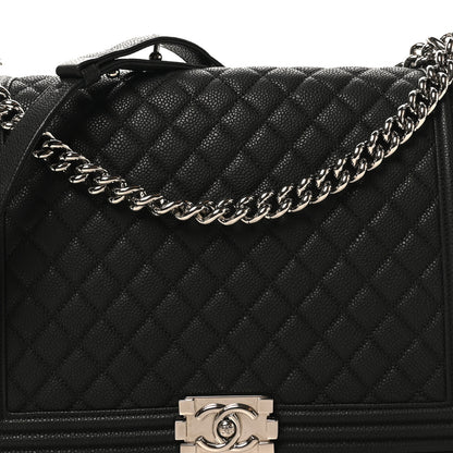 Chanel Caviar Quilted Large Boy Flap Black 8 of 10